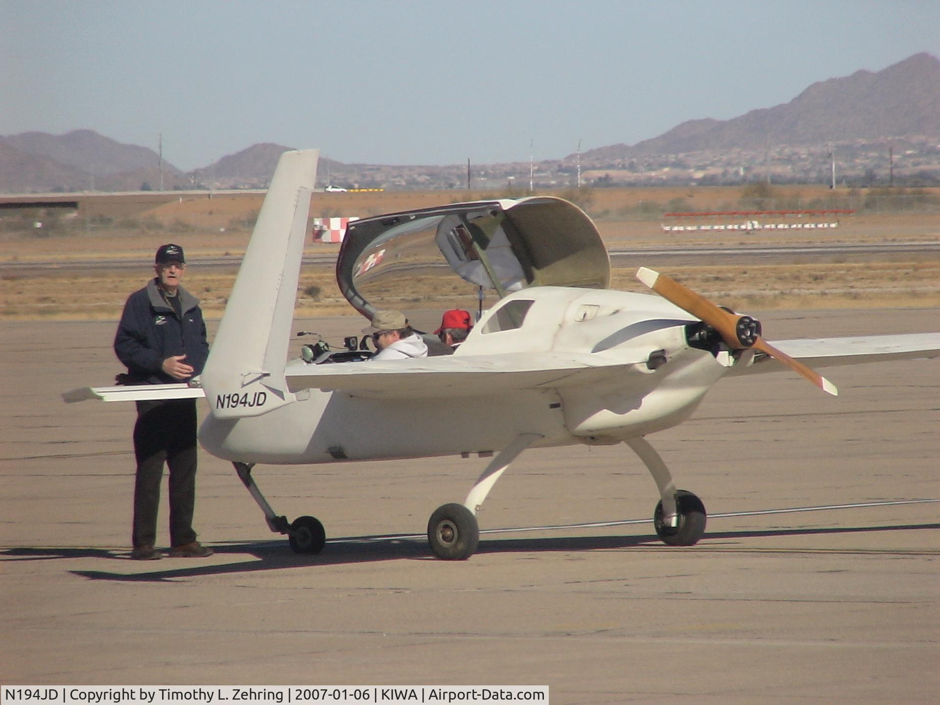 N194JD, 2006 Co-Z Cozy Mark IV C/N 194, At Williams Gateway Airport KIWA - Mesa, AZ