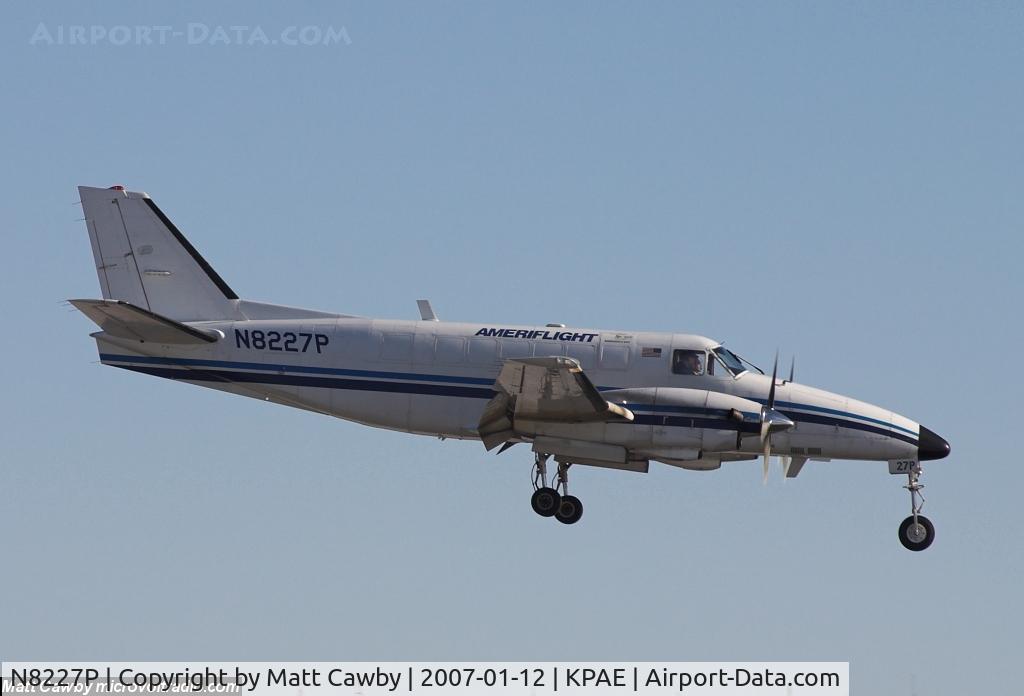 N8227P, 1982 Beech C99 Airliner C/N U-194, Practice approach at Paine Field
