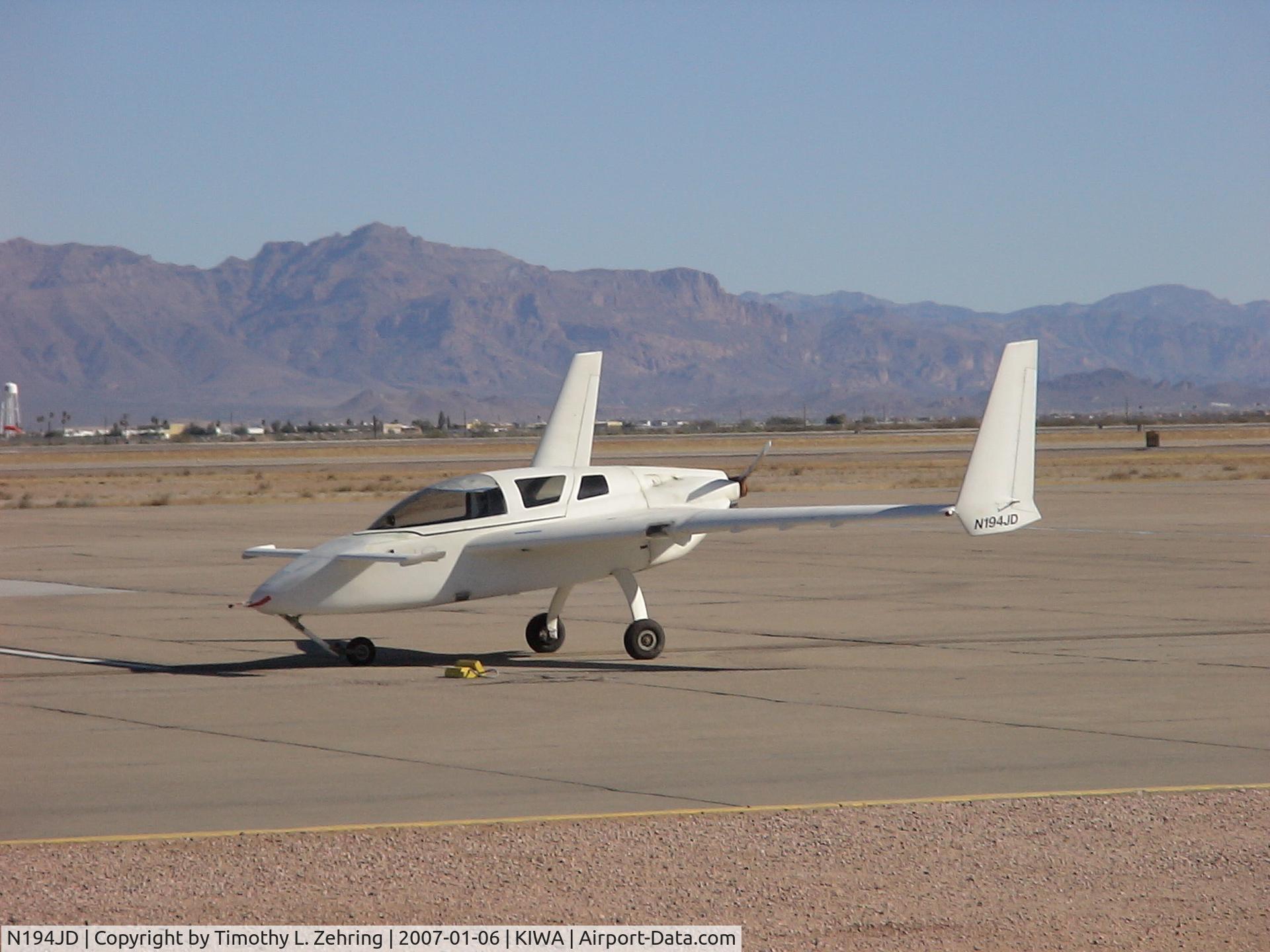 N194JD, 2006 Co-Z Cozy Mark IV C/N 194, At Williams Gateway Airport KIWA - Mesa, AZ