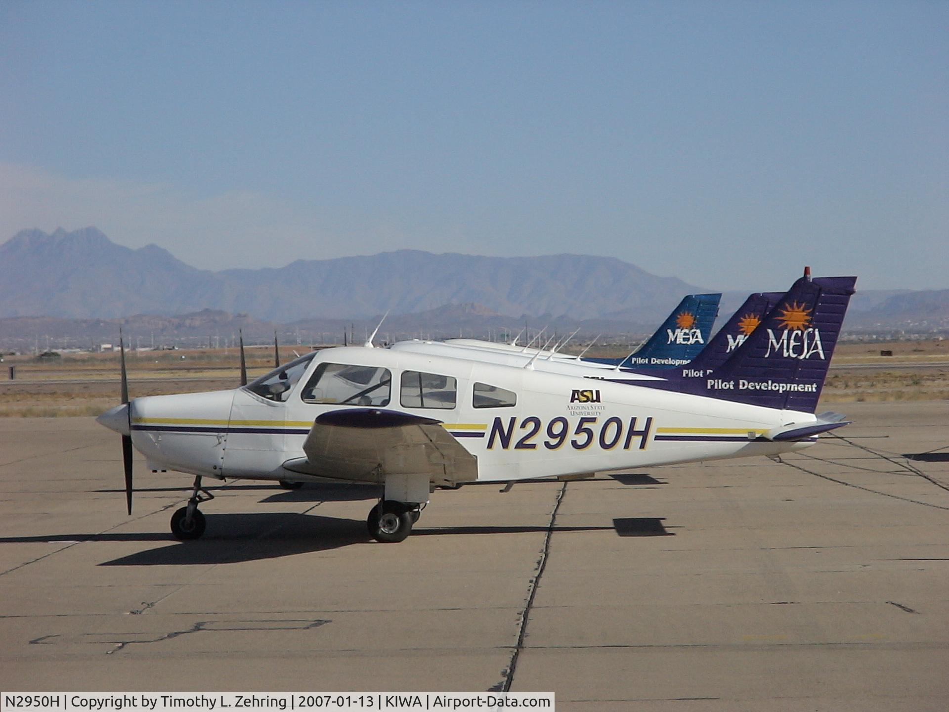 N2950H, 1979 Piper PA-28-161 C/N 28-7916573, Mesa Pilot Development - ASU