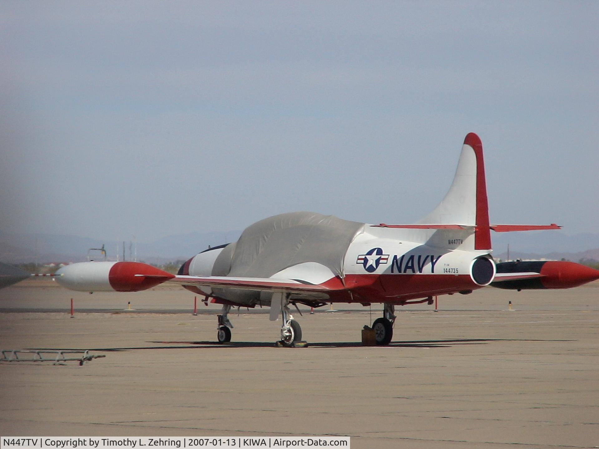 N447TV, 1957 Lockheed T2V-1A C/N 144735, Photographed at Williams Gateway Airport - Mesa, AZ