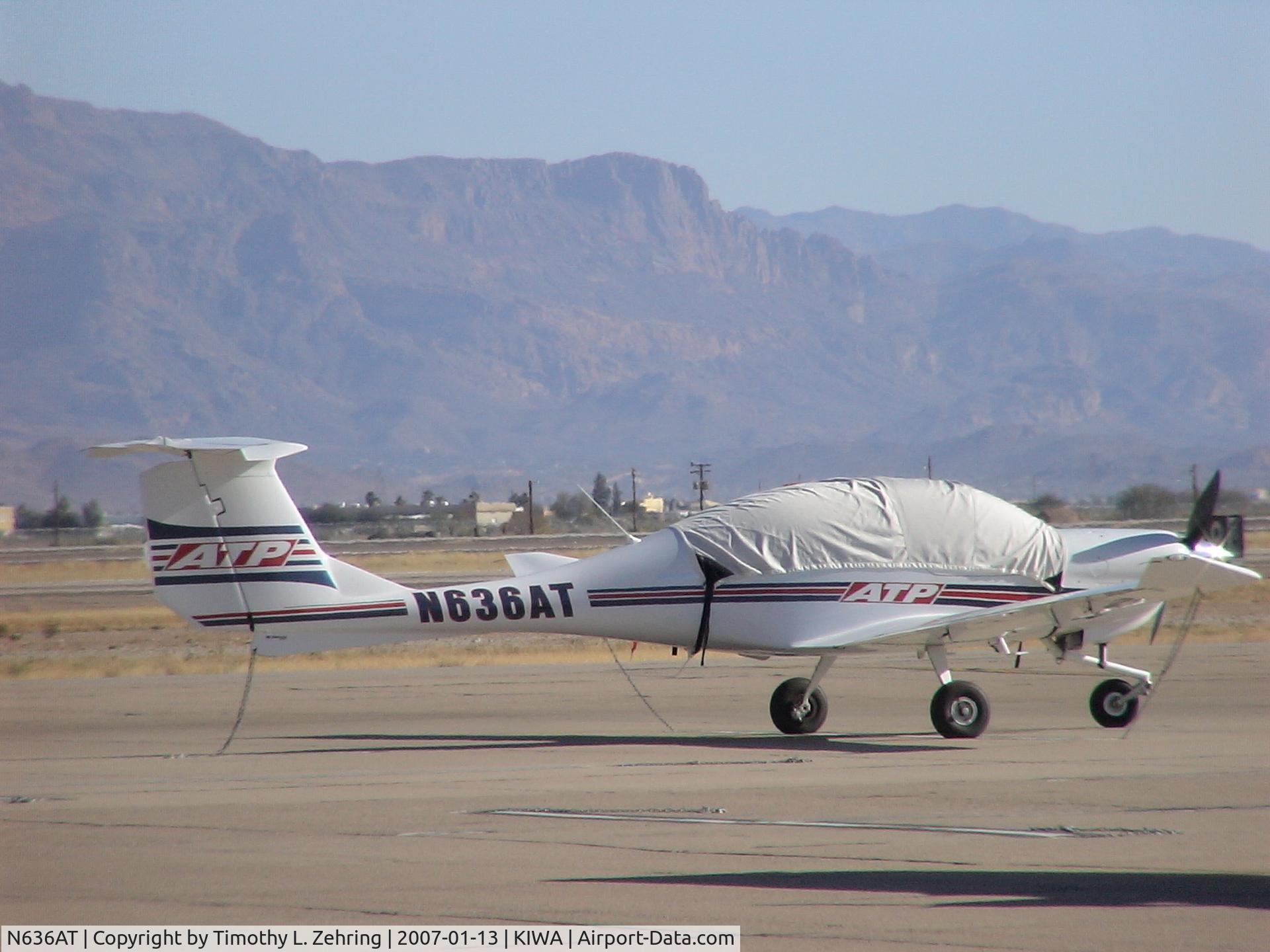 N636AT, 2005 Diamond DA-40 Diamond Star C/N 40.588, Photoagraphed at Williams Gateway Airport - Mesa, AZ