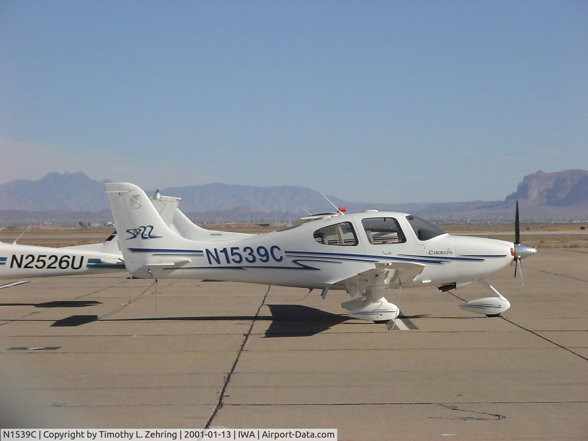 N1539C, 2003 Cirrus SR22 C/N 0545, Photographed at Williams Gateway Airport