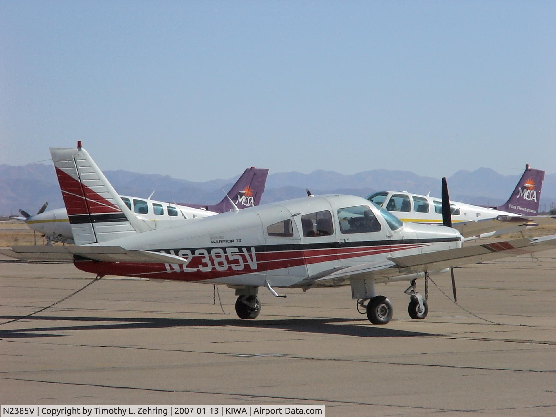 N2385V, 1985 Piper PA-28-161 C/N 28-8516065, At Williams Gateway Airport