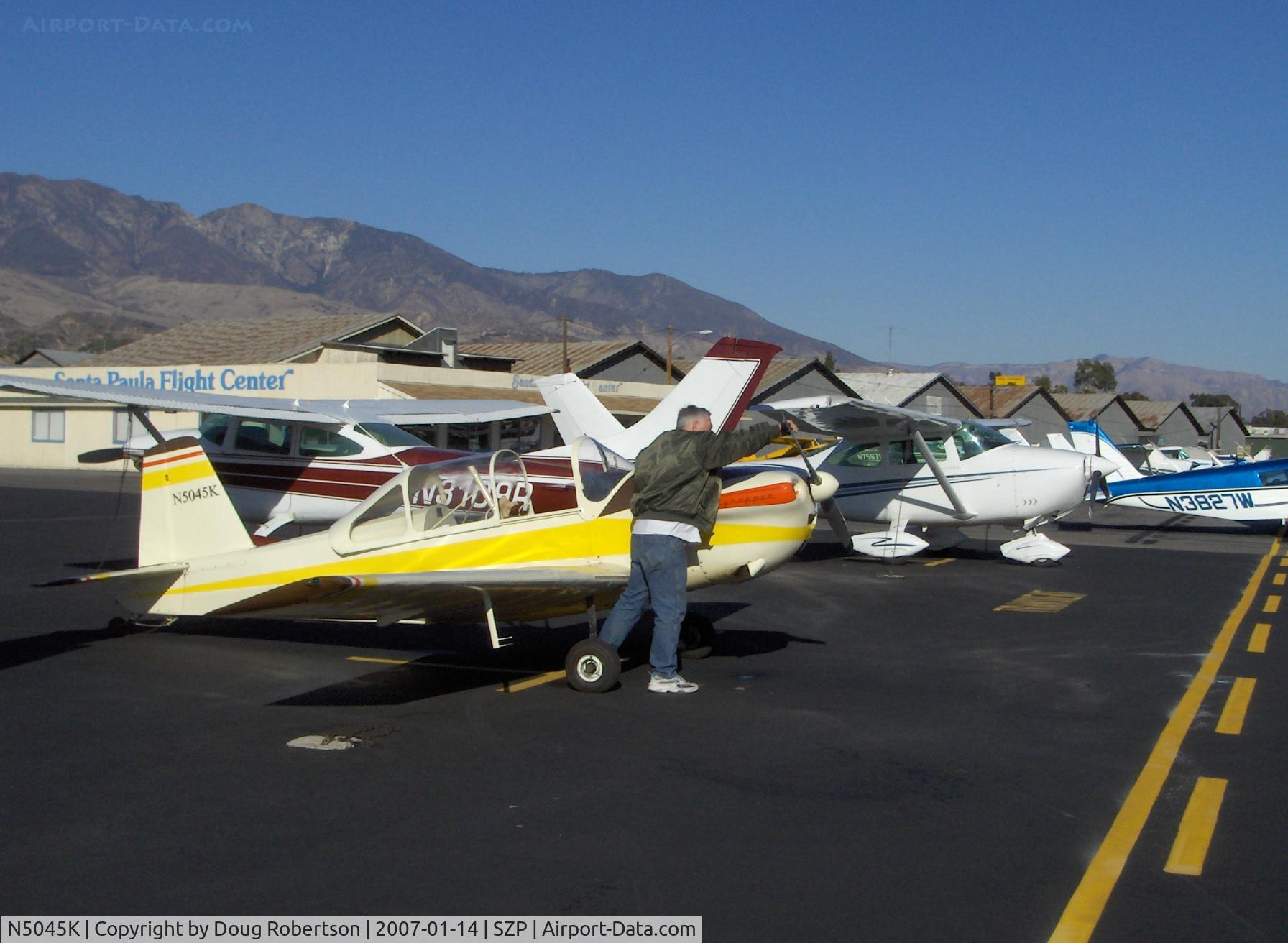 N5045K, Rosenhan SKYHOPPER C/N 1, 1986 Rosenhan Salvay-Stark 'Skyhopper I', Continental O-200 100 Hp, hand-propped start