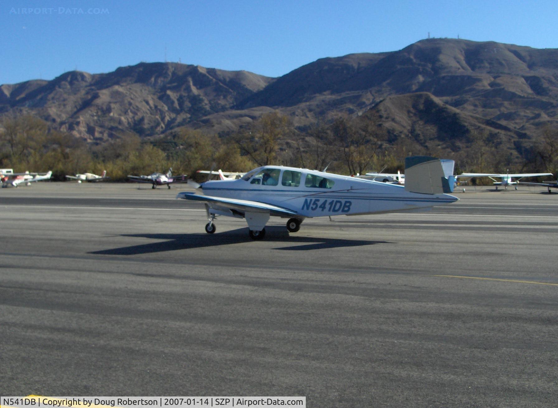 N541DB, 1964 Beech S35 Bonanza C/N D-7333, 1964 Beech S35 BONANZA, Continental IO-520-B 285 Hp, taxi to Rwy 22
