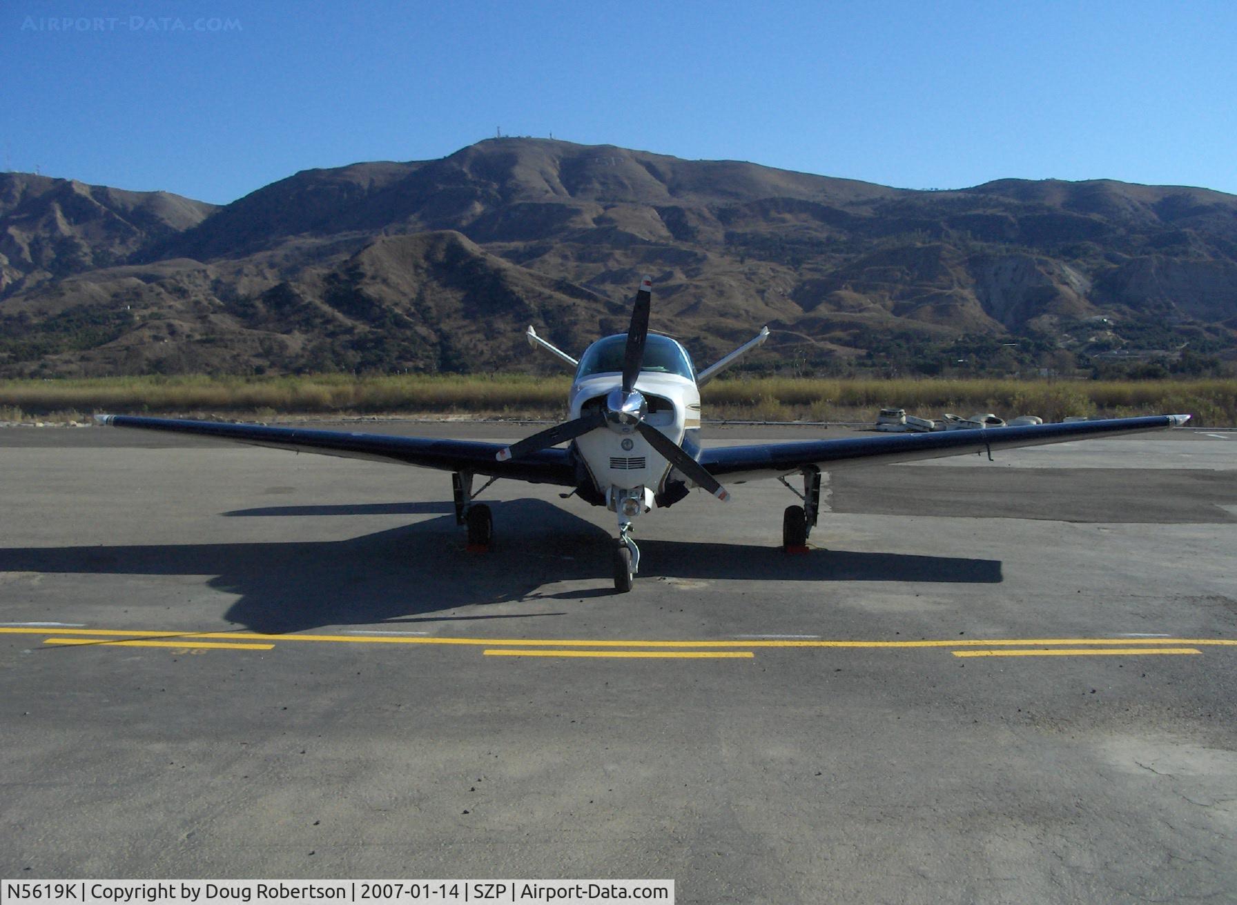 N5619K, 1964 Beech S35 Bonanza C/N D-7380, 1964 Beech S35 BONANZA, Continental IO-520-B 285 Hp