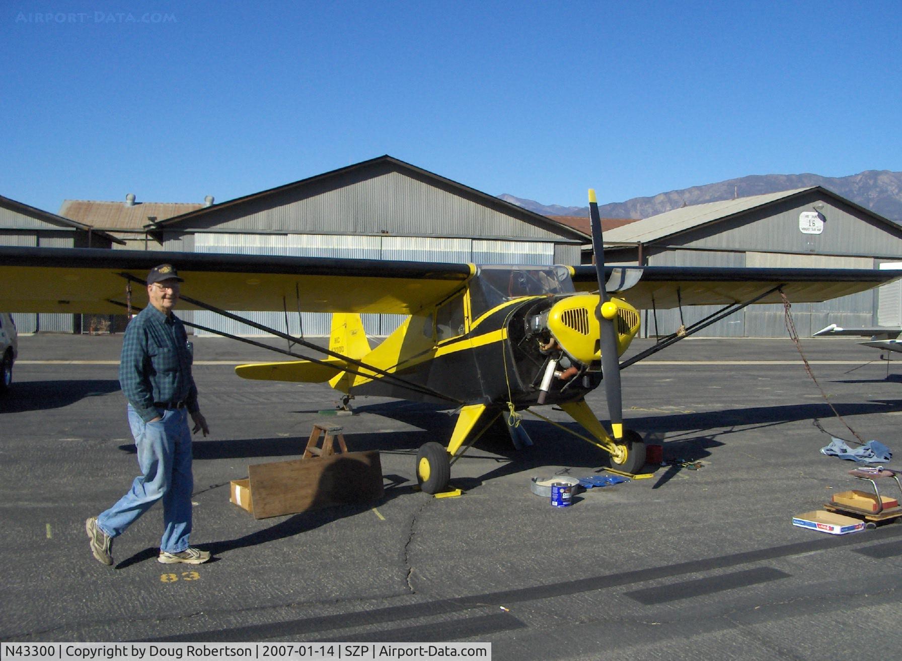 N43300, 1946 Taylorcraft BC12-D C/N 6959, 1946 Taylorcraft BC-12D Continental A&C65 65 Hp, maintenance-annual with pilot/owner.