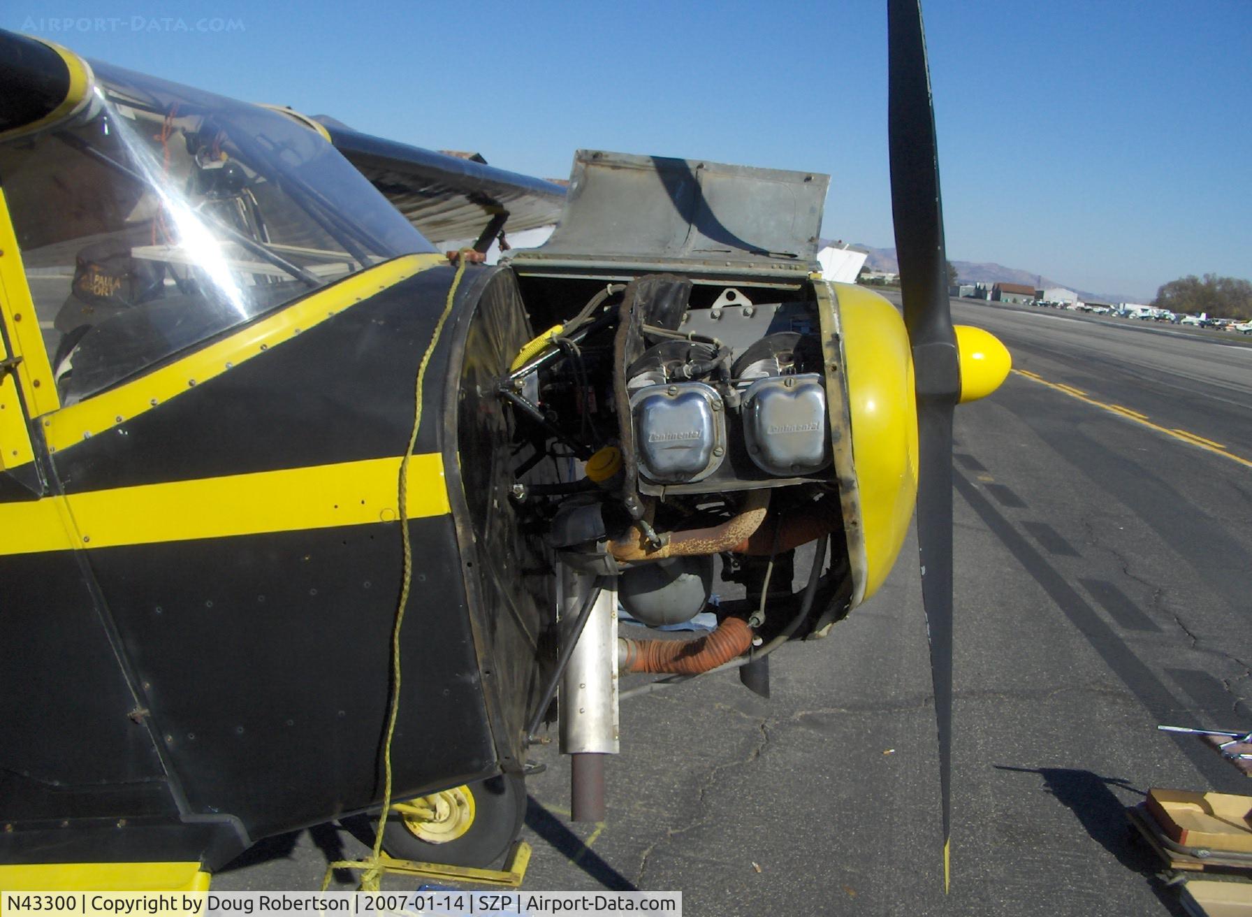 N43300, 1946 Taylorcraft BC12-D C/N 6959, 1946 Taylorcraft BC-12D Continental A&C65 65 Hp, maintenance-annual, engine