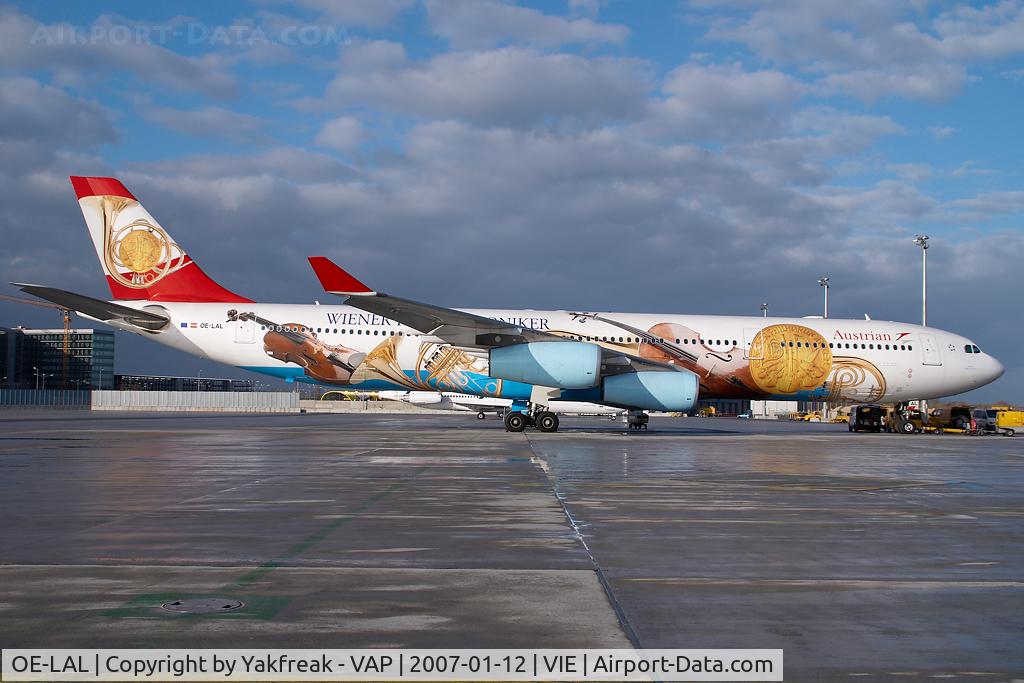 OE-LAL, 1999 Airbus A340-313 C/N 263, Austrian Airlines AIrbus 340-300