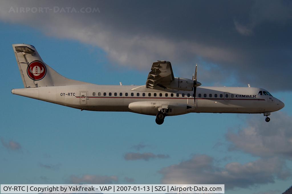 OY-RTC, 1997 ATR 72-202 C/N 508, Cimber Air ATR72