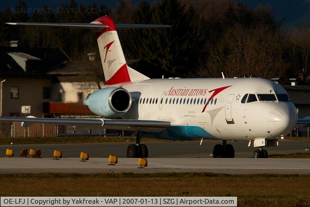 OE-LFJ, 1995 Fokker 70 (F-28-0070) C/N 11532, Austrian Arrows Fokker 70
