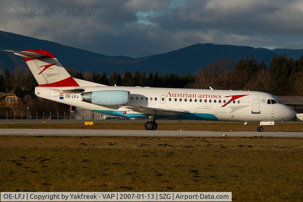 OE-LFJ, 1995 Fokker 70 (F-28-0070) C/N 11532, Austrian Arrows Fokker 70