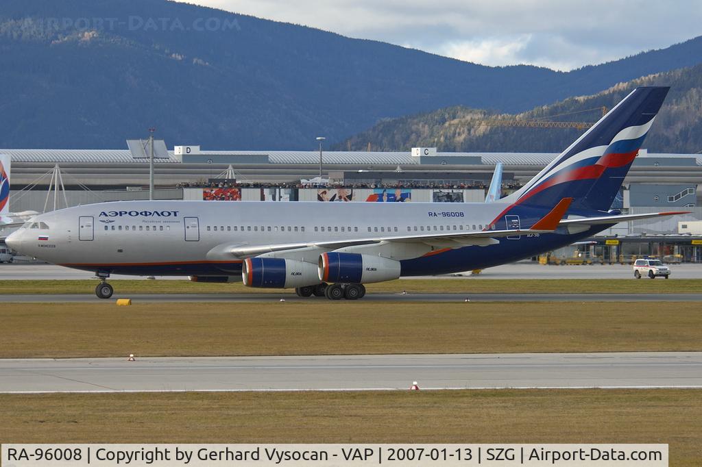 RA-96008, 1992 Ilyushin Il-96-300 C/N 74393201005, Salzburg @ highest frequenz
