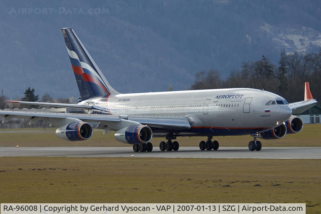 RA-96008, 1992 Ilyushin Il-96-300 C/N 74393201005, Salzburg @ highest frequenz