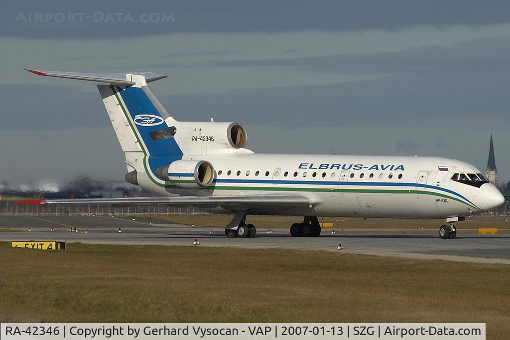 RA-42346, 1987 Yakovlev Yak-42D C/N 4520423708311, Salzburg @ highest frequenz