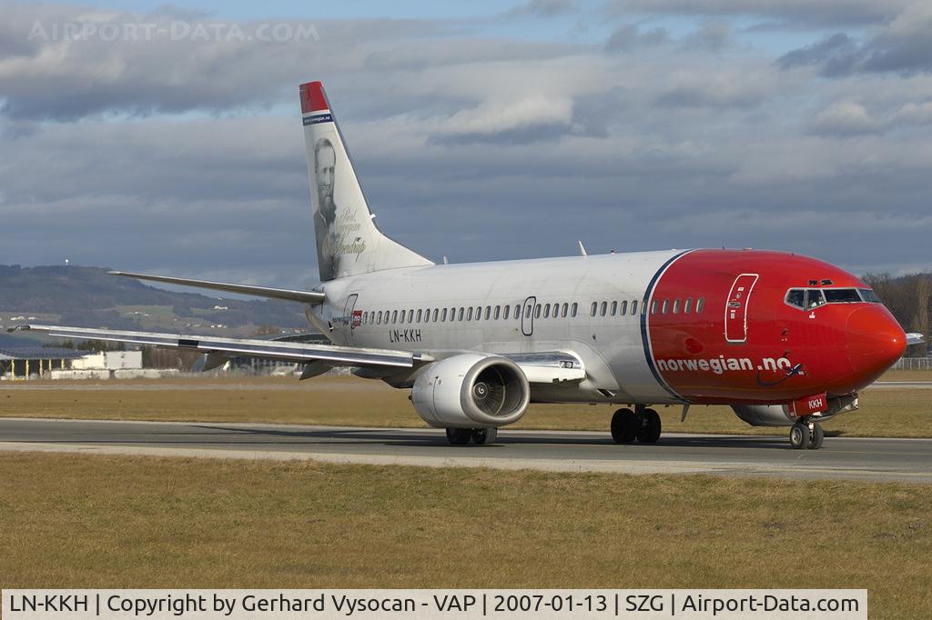 LN-KKH, 1990 Boeing 737-3K2 C/N 24328, Salzburg @ highest frequenz