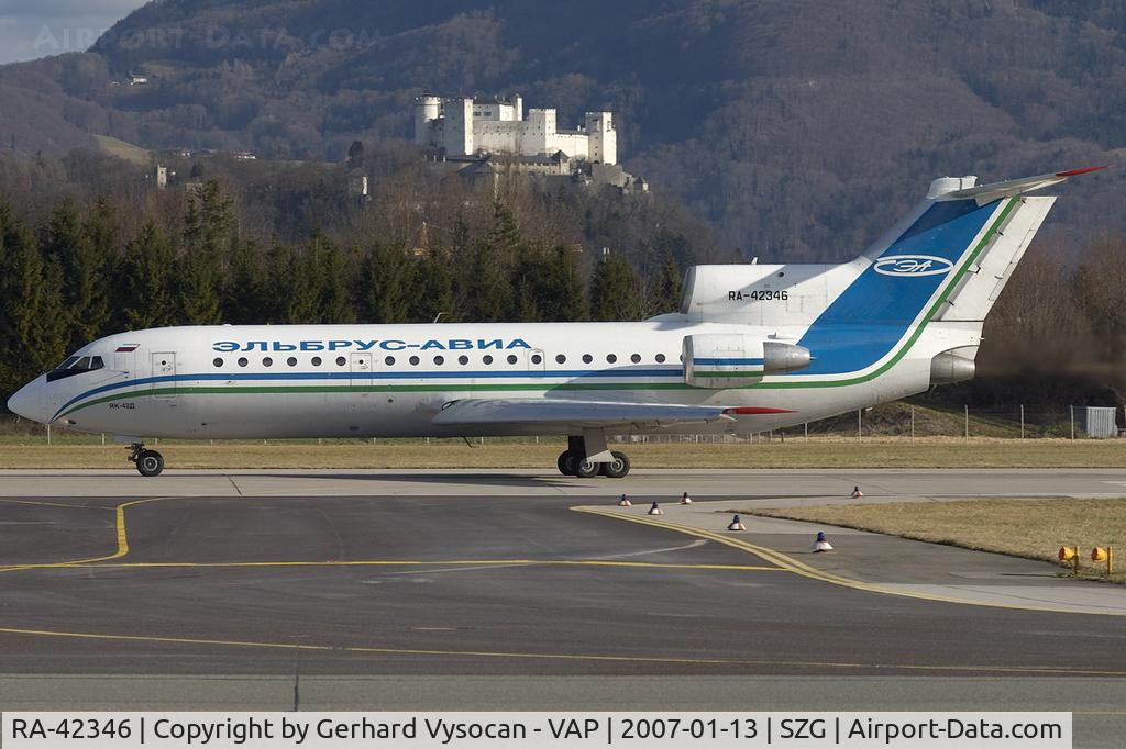 RA-42346, 1987 Yakovlev Yak-42D C/N 4520423708311, Salzburg @ highest frequenz