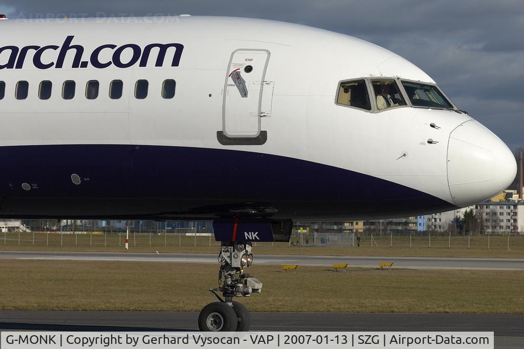 G-MONK, 1988 Boeing 757-2T7 C/N 24105, Salzburg @ highest frequenz