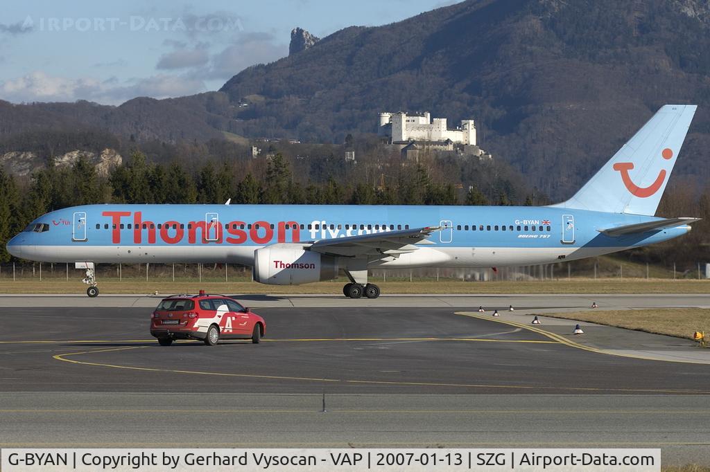G-BYAN, 1994 Boeing 757-204 C/N 27219, Salzburg @ highest frequenz