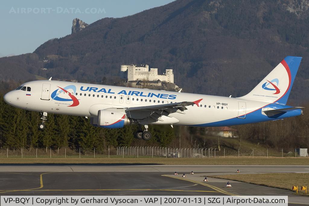 VP-BQY, 1990 Airbus A320-211 C/N 140, Salzburg @ highest frequenz