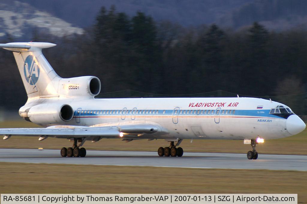 RA-85681, 1990 Tupolev Tu-154M C/N 90A848, Vladivostok Air TU-154M