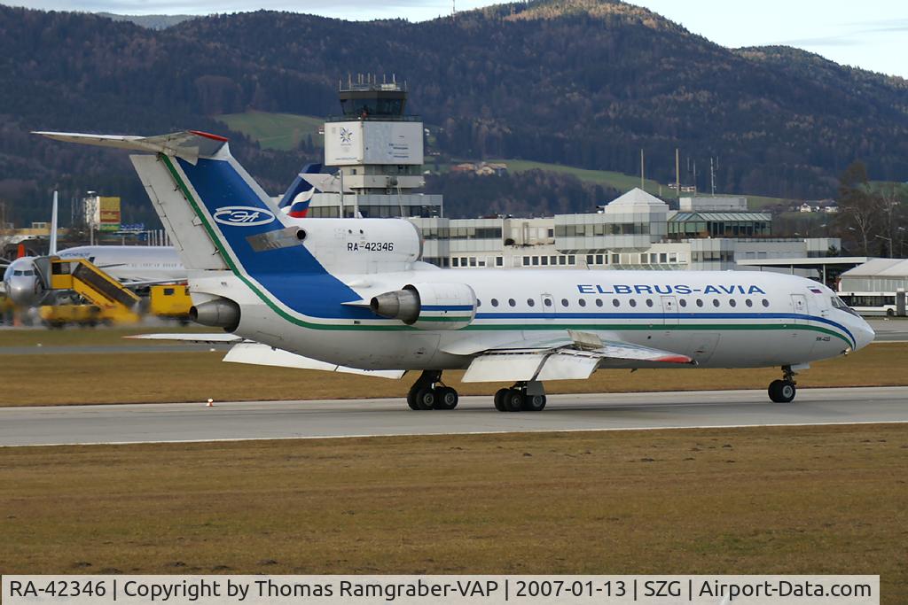 RA-42346, 1987 Yakovlev Yak-42D C/N 4520423708311, Elbrus Avia Yak42