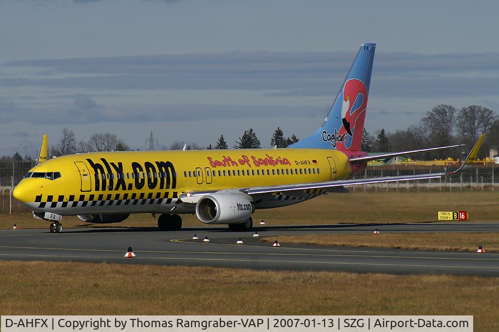 D-AHFX, 2001 Boeing 737-8K5 C/N 30416, Hapag Lloyd Express B737-800 (South of Sardinia colors)