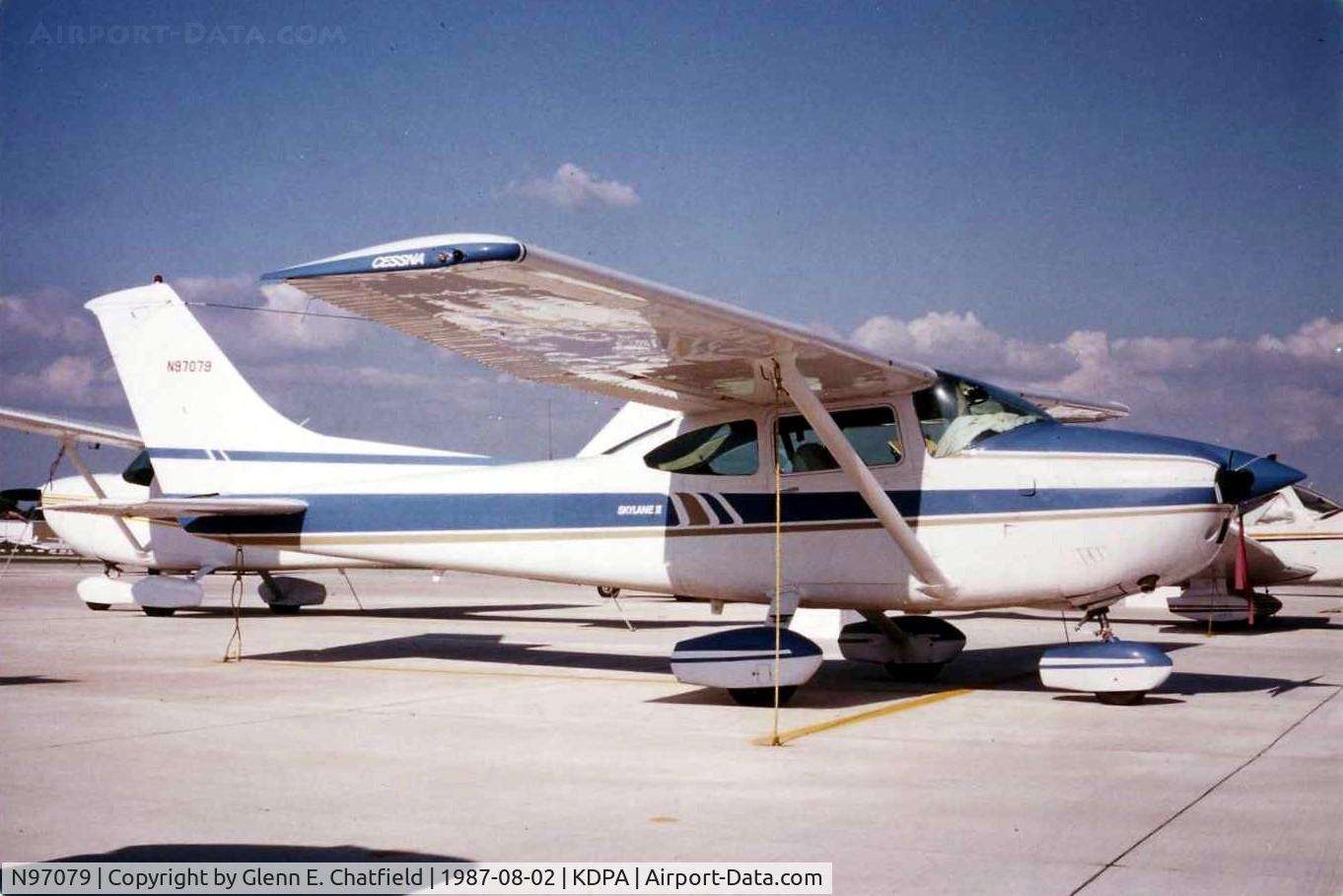 N97079, 1979 Cessna 182Q Skylane C/N 18266968, Photo taken for aircraft recognition training