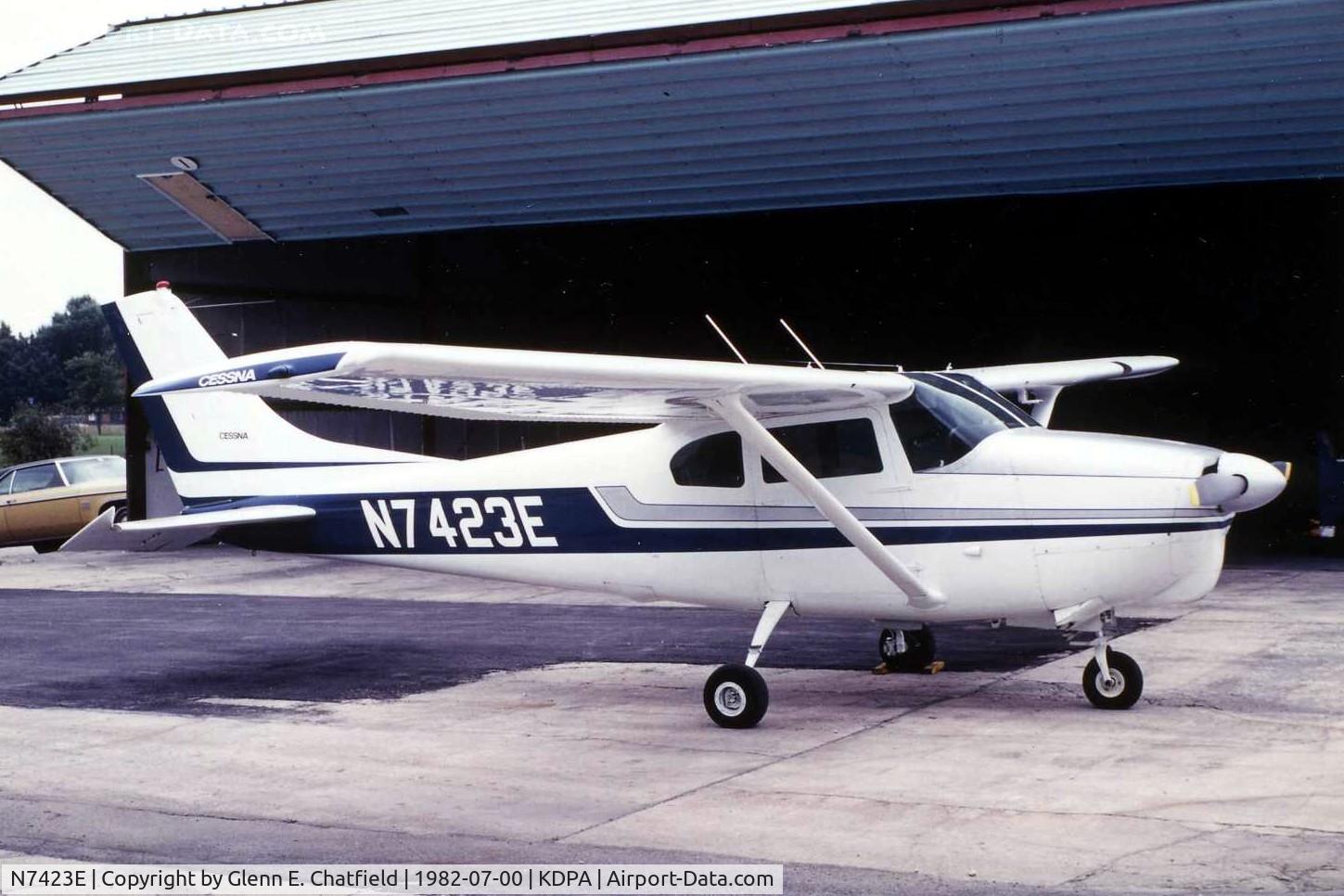 N7423E, 1960 Cessna 210 C/N 57123, Photo taken for aircraft recognition training