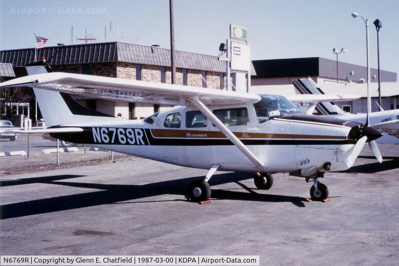 N6769R, 1966 Cessna T210F Turbo Centurion C/N T210-0169, Photo taken for aircraft recognition training