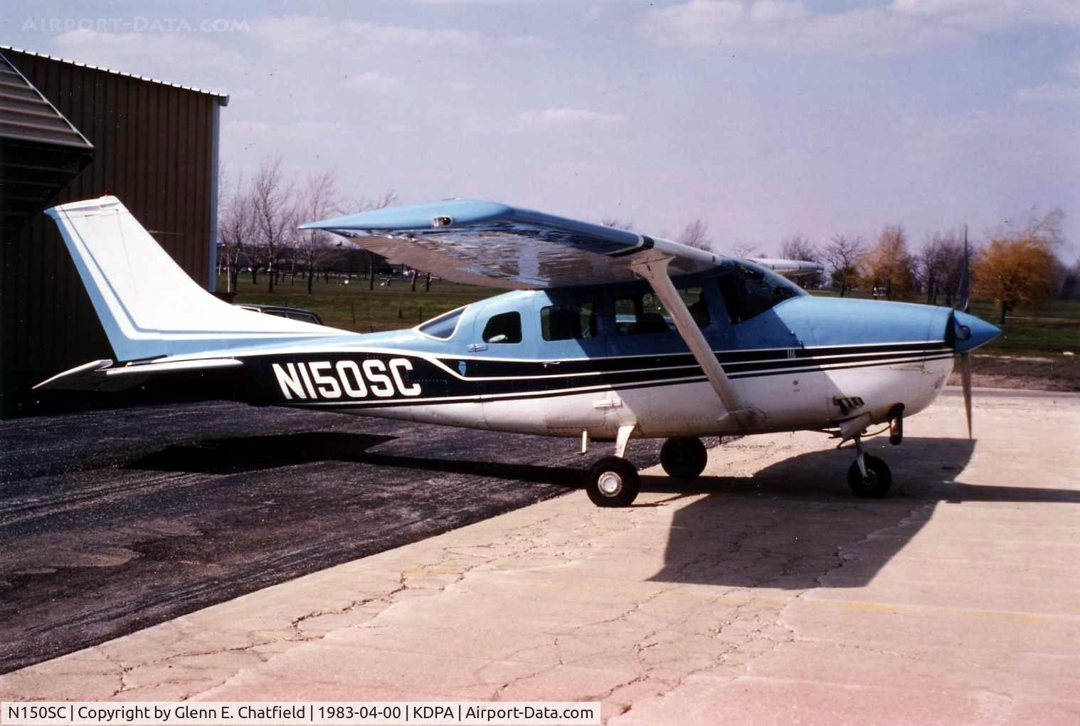 N150SC, 1973 Cessna TU206F Turbo Stationair C/N U20601958, Photo taken for aircraft recognition training