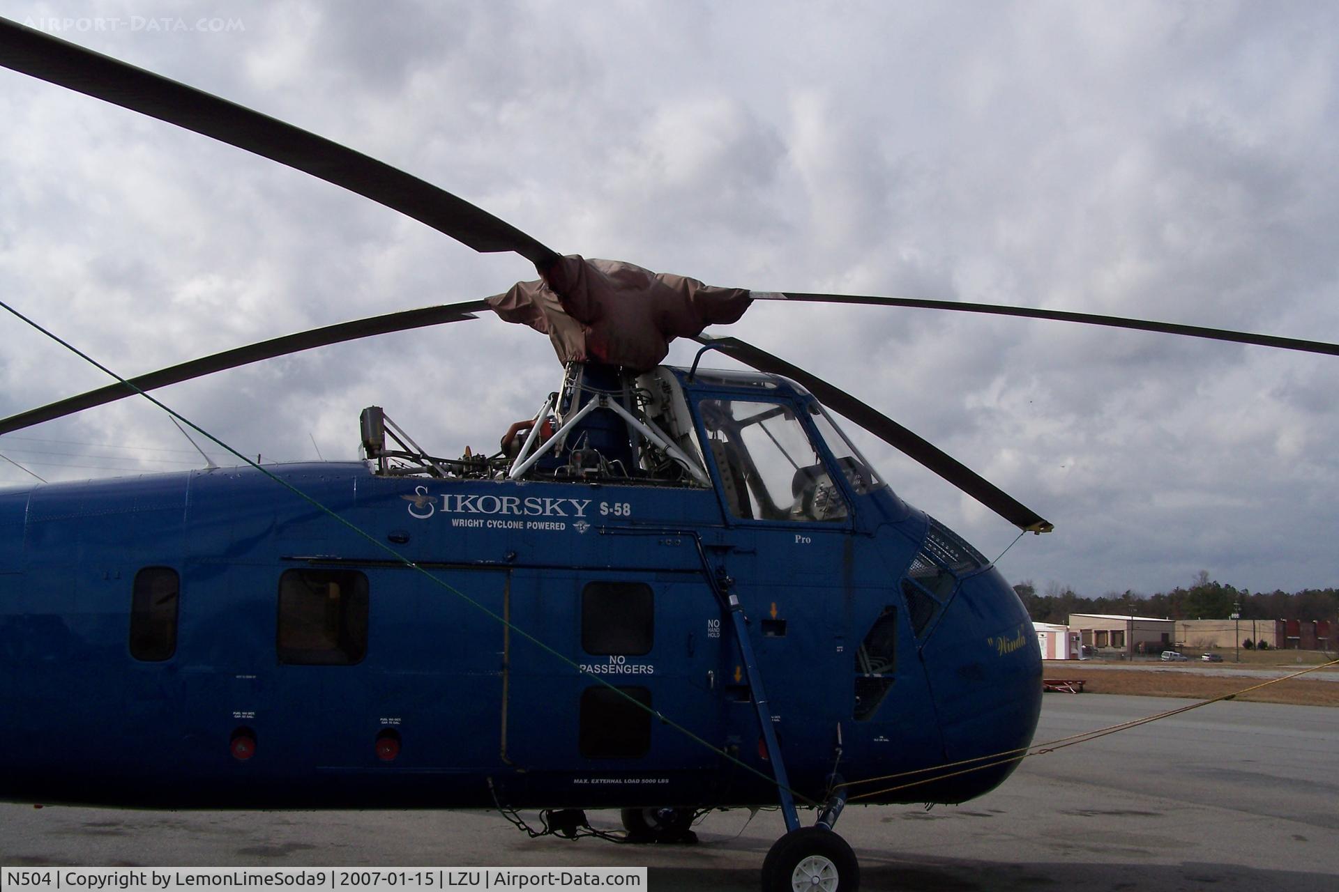 N504, 1957 Sikorsky S-58E C/N 57-1717, This was taken what I was at LZU