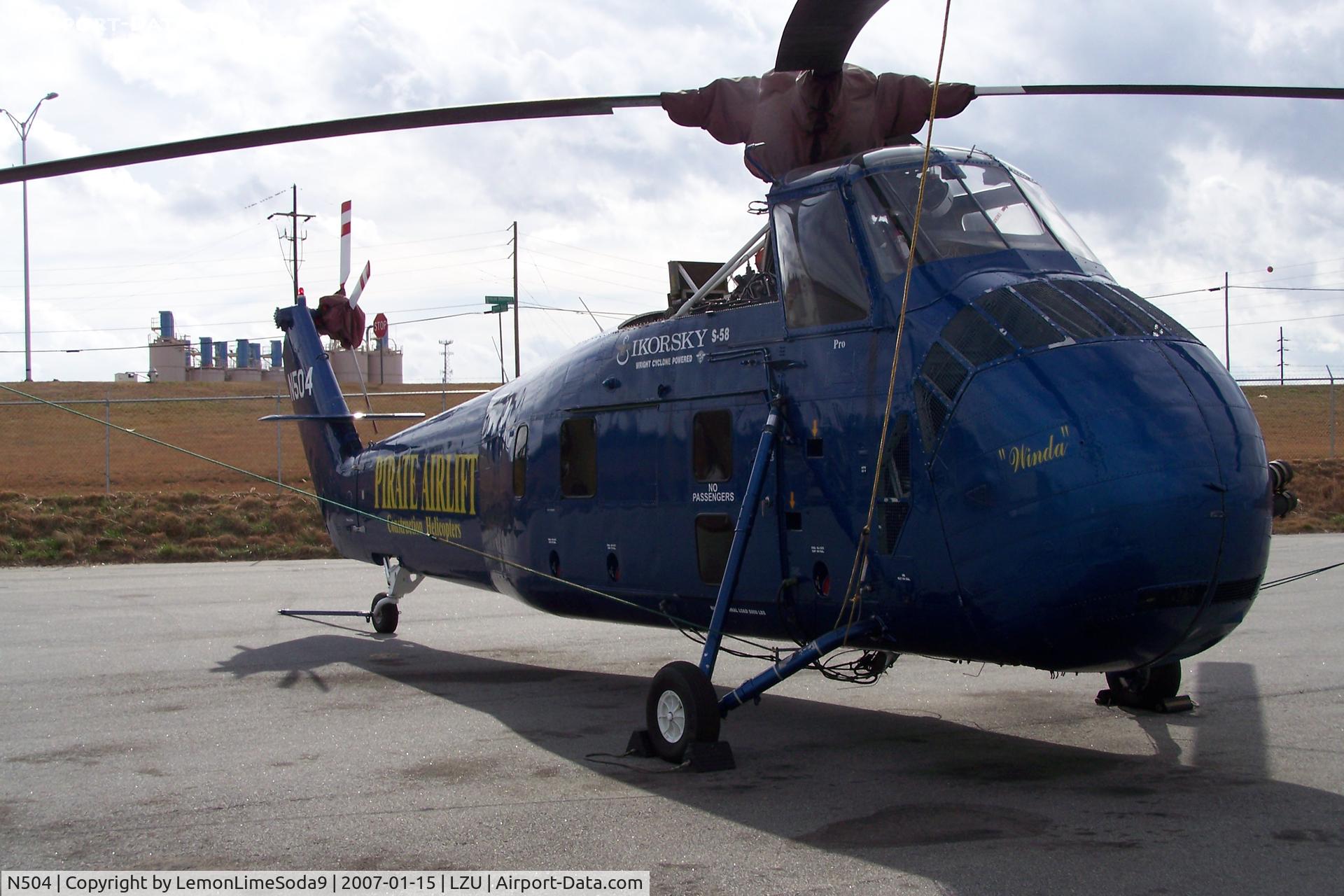 N504, 1957 Sikorsky S-58E C/N 57-1717, This was taken what I was at LZU
