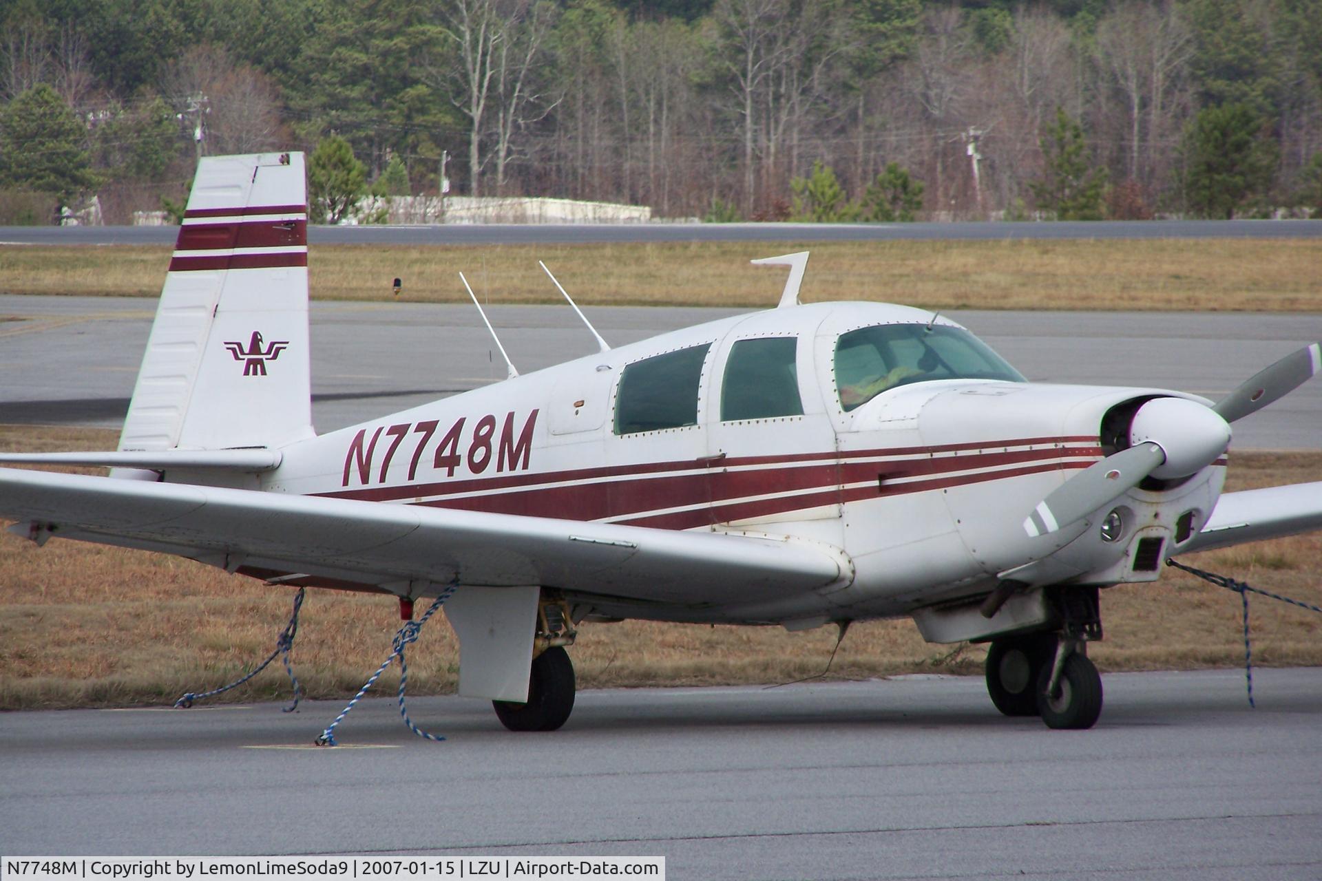 N7748M, 1974 Mooney M20C Ranger C/N 20-0012, This was taken what I was at LZU