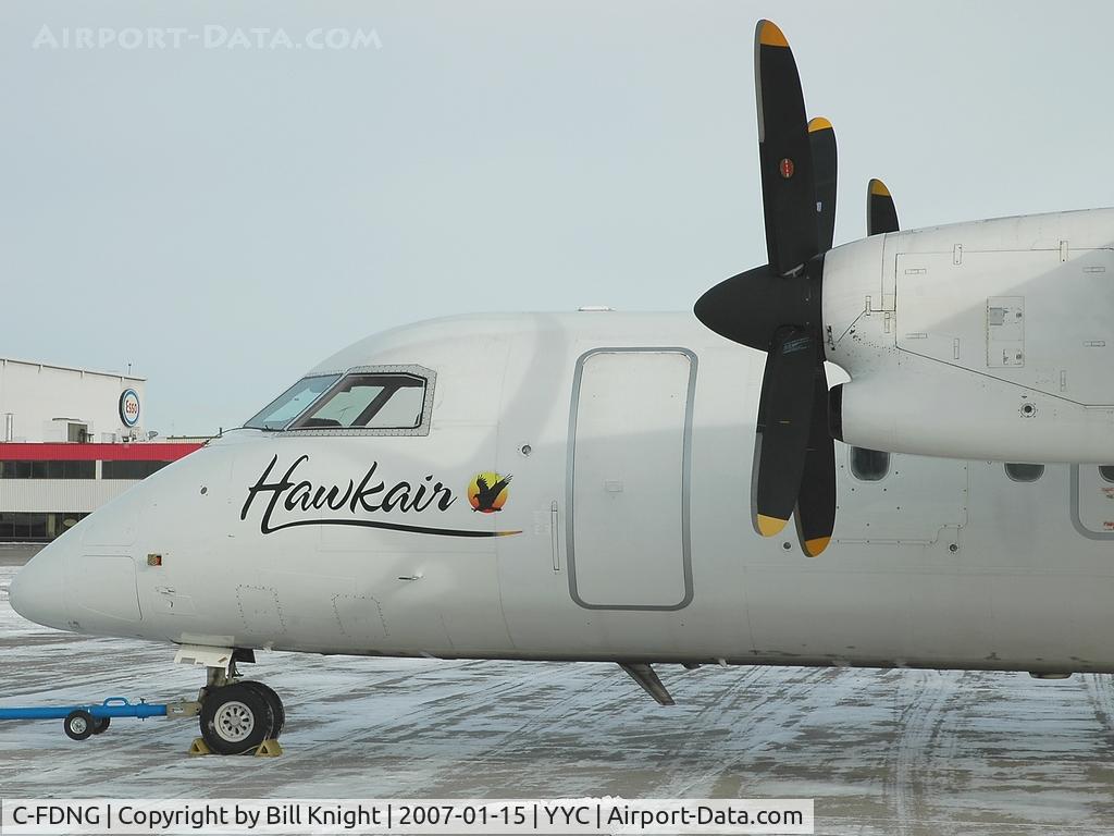 C-FDNG, 1989 De Havilland Canada DHC-8-102 Dash 8 C/N 166, Nose shot