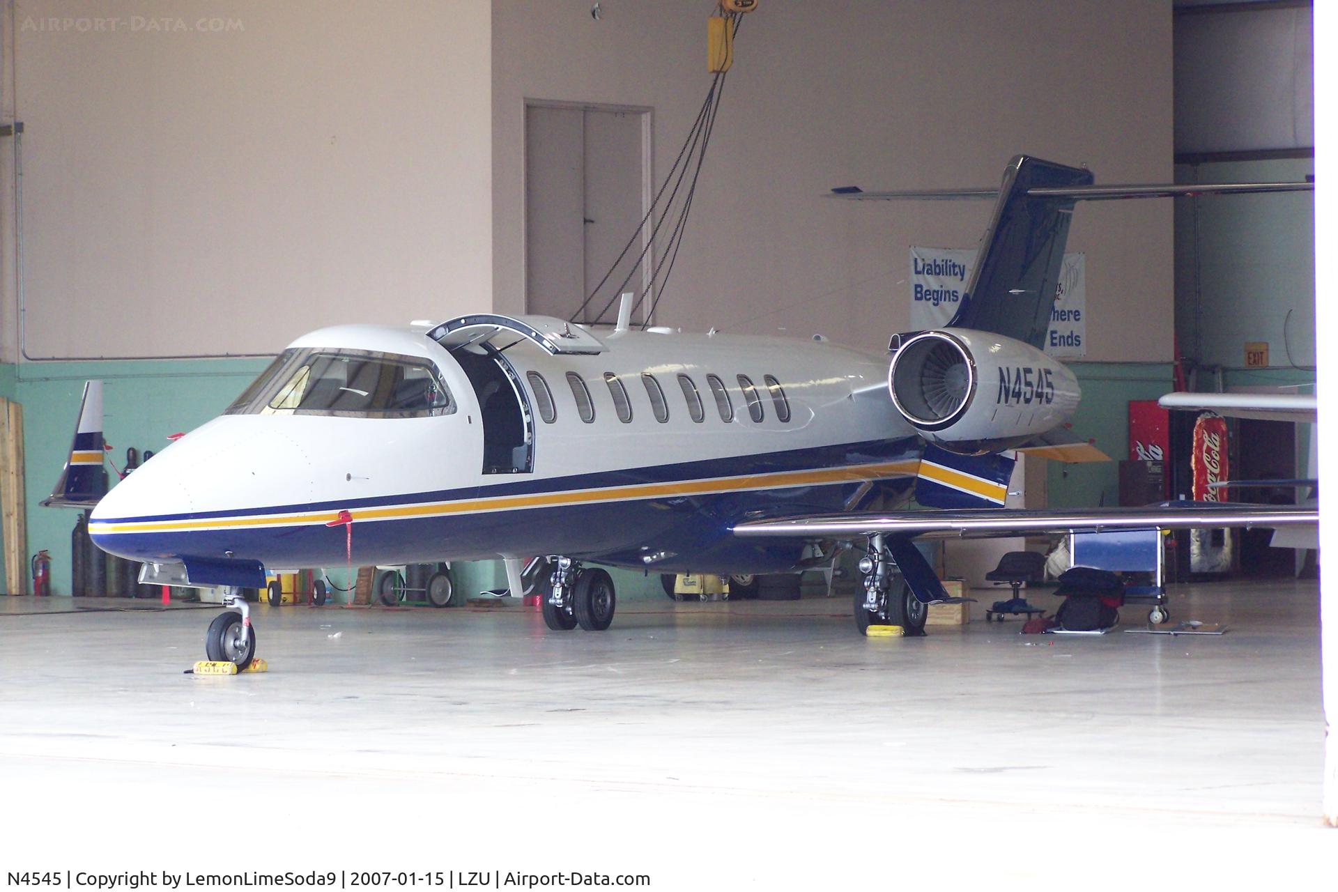 N4545, 1999 Learjet 45 C/N 045, This was taken what I was at LZU