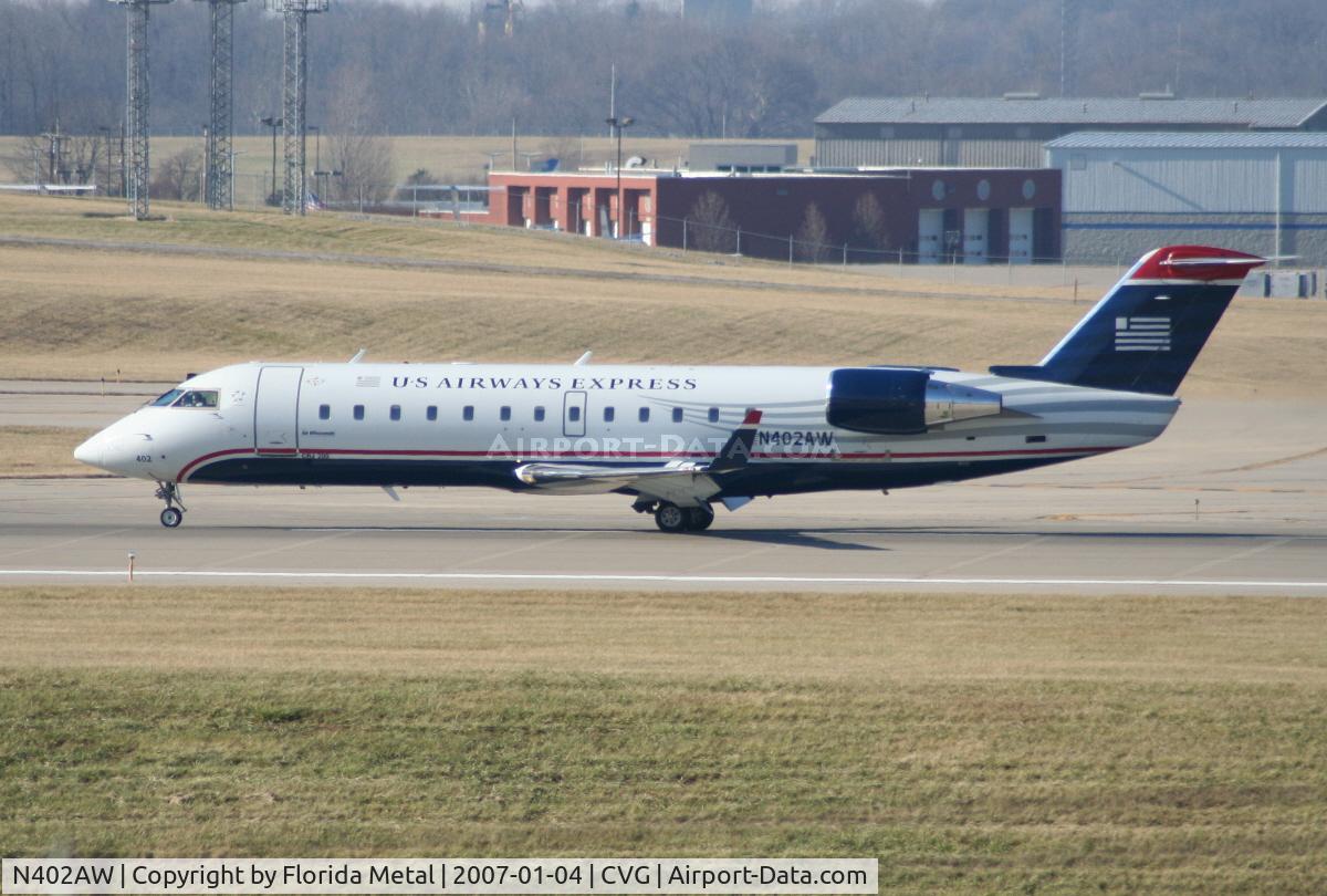 N402AW, 1998 Bombardier CRJ-200LR (CL-600-2B19) C/N 7281, U.S. Airways Express