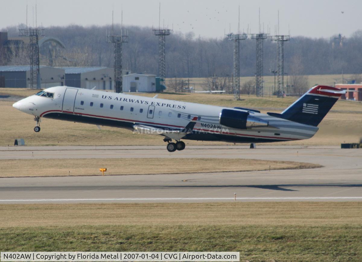 N402AW, 1998 Bombardier CRJ-200LR (CL-600-2B19) C/N 7281, U.S. Airways Express
