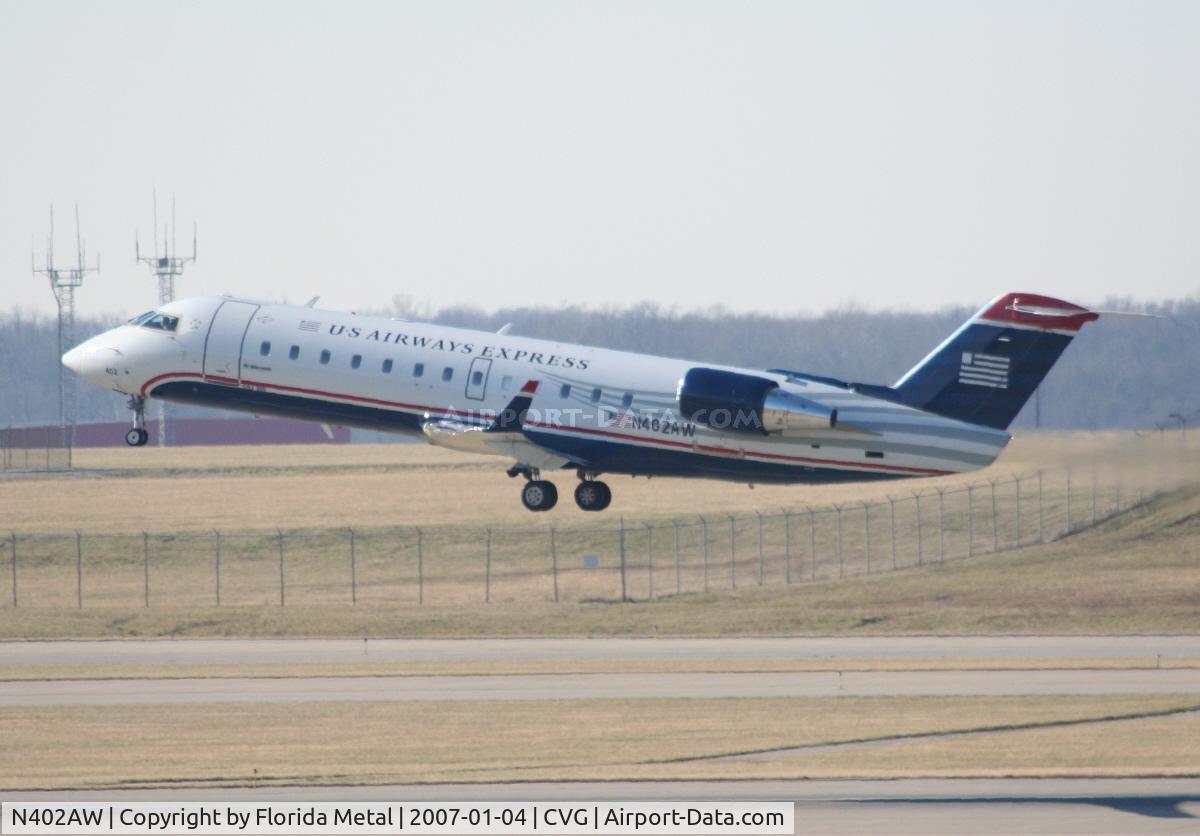 N402AW, 1998 Bombardier CRJ-200LR (CL-600-2B19) C/N 7281, U.S. Airways Express