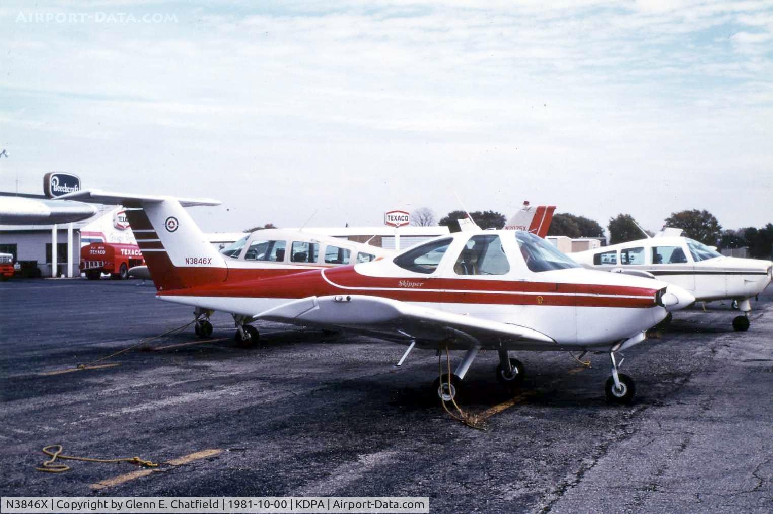 N3846X, Beech 77 Skipper C/N WA-243, Photo taken for aircraft recognition training