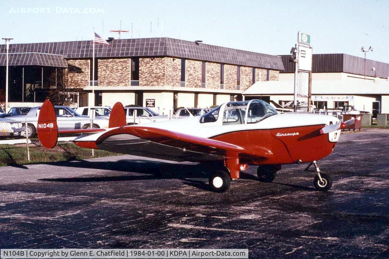 N104B, 1946 Erco 415C Ercoupe C/N 2533, Photo taken for aircraft recognition training