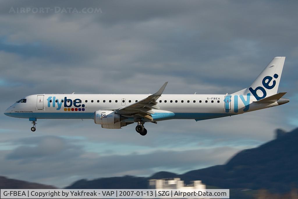 G-FBEA, 2006 Embraer 195LR (ERJ-190-200LR) C/N 19000029, Fly BE Embraer 195