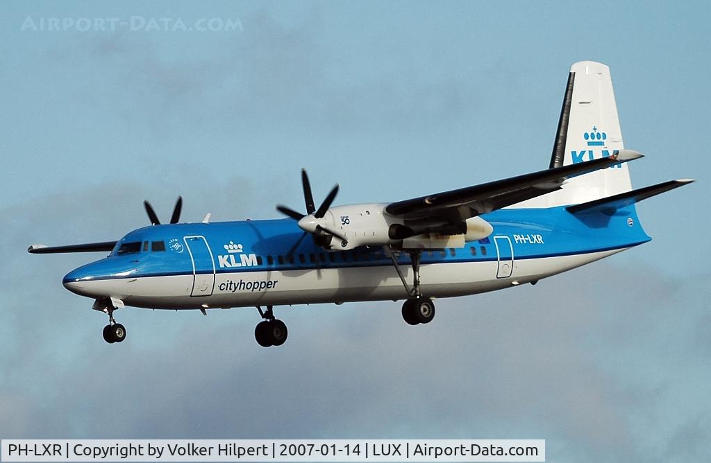 PH-LXR, 1993 Fokker 50 C/N 20277, Fokker F50