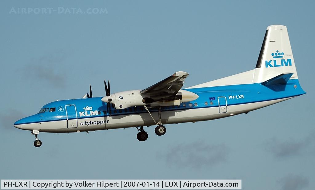 PH-LXR, 1993 Fokker 50 C/N 20277, Fokker F50
