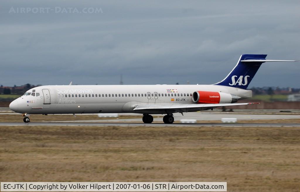 EC-JTK, 1992 McDonnell Douglas MD-87 (DC-9-87) C/N 53348, ex Spanair MD-87 now with SAS