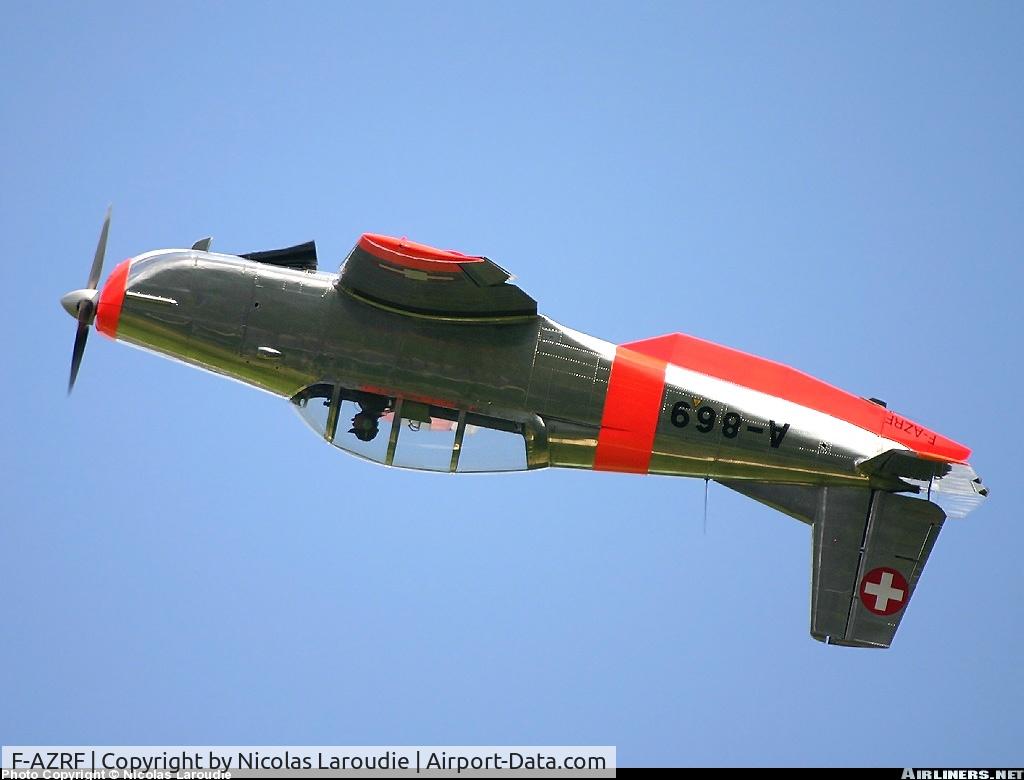 F-AZRF, Pilatus P3-05 C/N 507-56, Ex swiss Air Force registered A-869