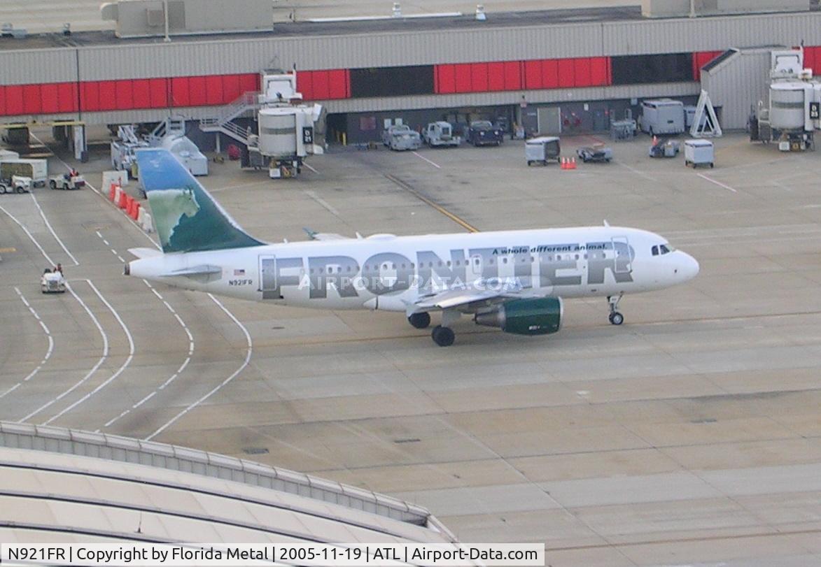 N921FR, 2003 Airbus A319-111 C/N 2010, Frontier