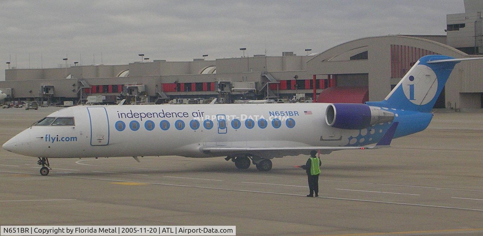 N651BR, 2000 Bombardier CRJ-200ER (CL-600-2B19) C/N 7426, Indy Air