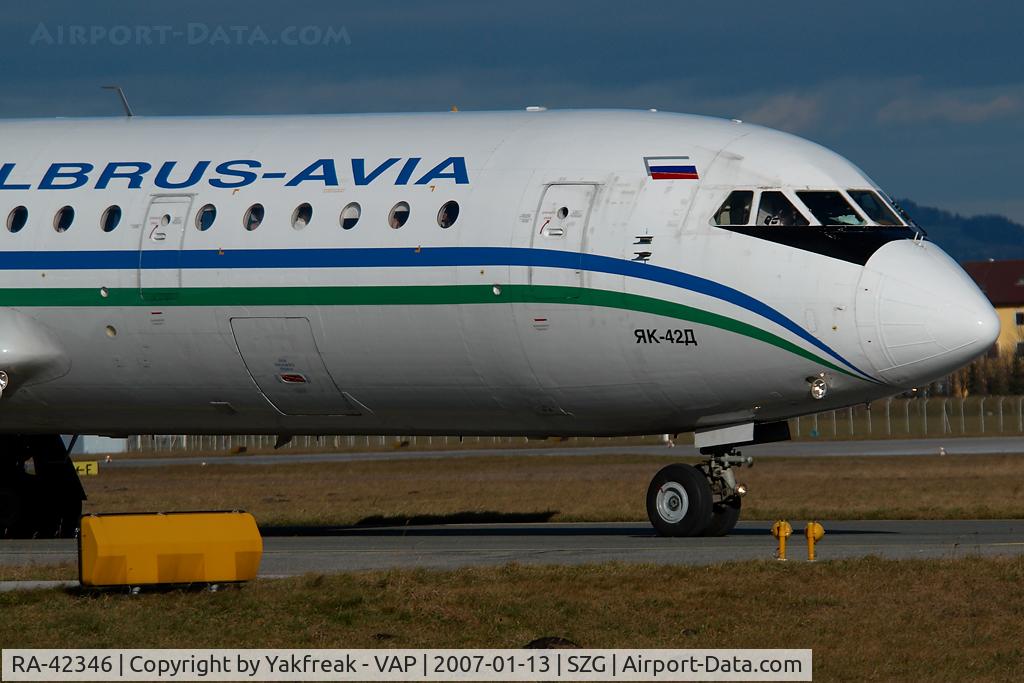 RA-42346, 1987 Yakovlev Yak-42D C/N 4520423708311, Elbrus Avia Yakovlev 42